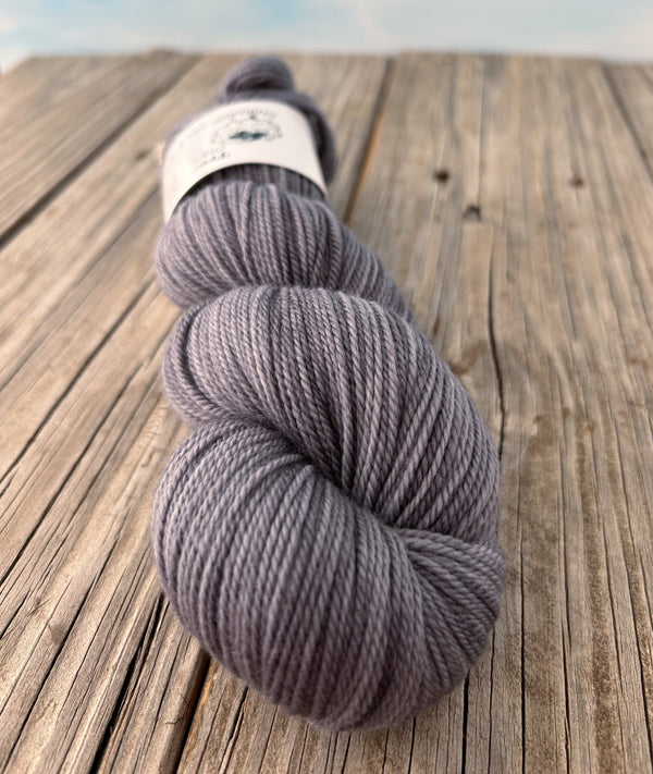 Ghost Ship, Gray, Organic Merino Sport Treasures Yarn