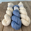 Cream with Blue Combo, 2026 Spring Top KAL, Gramercy Tee Yarn Set