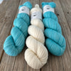 Light Turquoise with Cream Combo, 2026 Spring Top KAL, Gramercy Tee Yarn Set