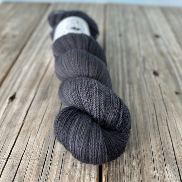 40% Off Gunpowder, Charcoal Gray, Silk Treasures Lace Yarn