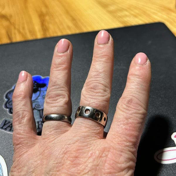 Sterling Silver Knitting Needle Gauge Ring