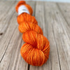 Lusty Wench, Orange Treasured DK Luxe Yarn, hand dyed yarn