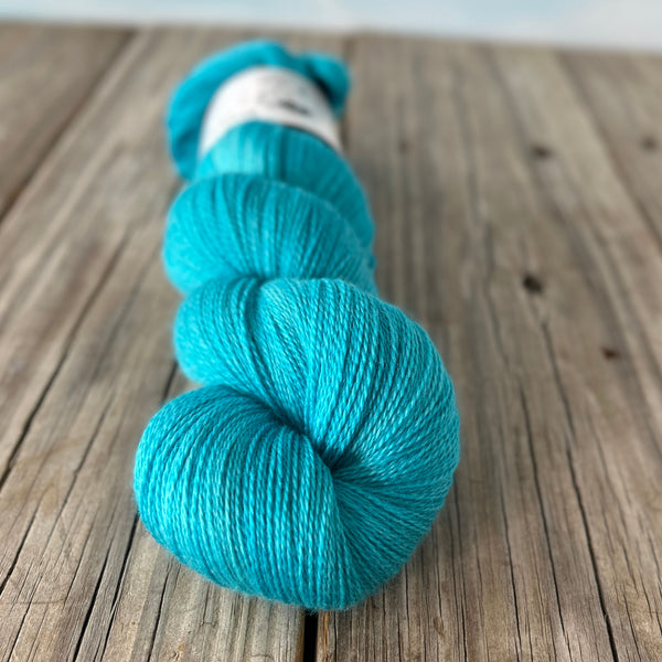 40% Off Mermaid's Curse, Turquoise Teal, Silk Treasures Lace Yarn
