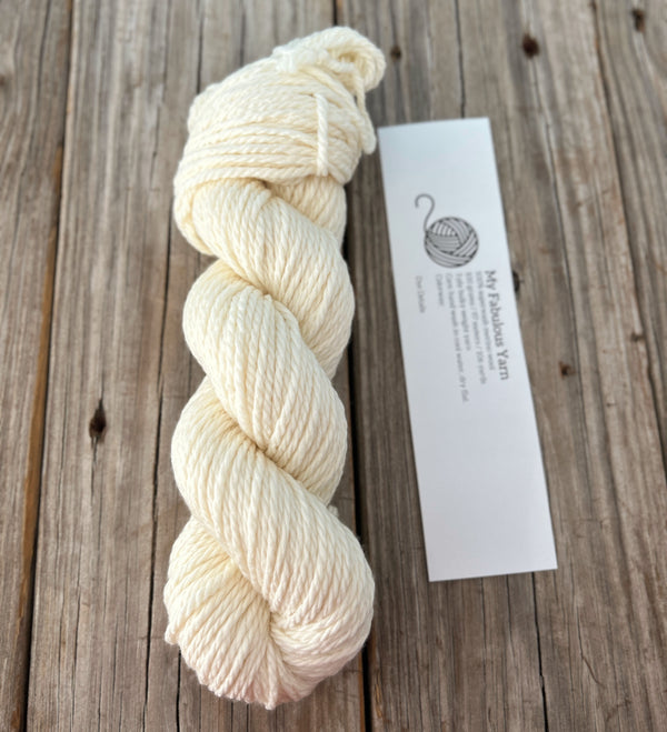 Undyed Bulky Weight Yarn, My Fabulous Yarn, natural cream ecru