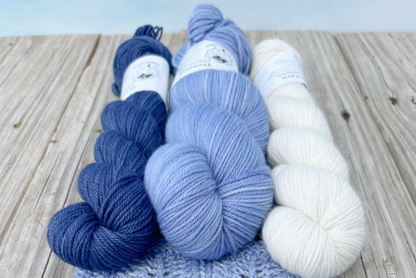 Ocean Blues, Astro Pop Tee Yarn Set, 2025 4 Day KAL