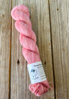Perfect Shell, Pink Bamboo Linen Treasures Yarn, Fingering Weight Yarn