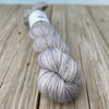Pieces of Eight, Silver Gray Treasured DK Luxe Yarn, hand dyed yarn