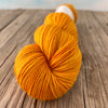 Poseidon's Trident, Organic Merino Sport Treasures Yarn, goldenrod yellow yarn
