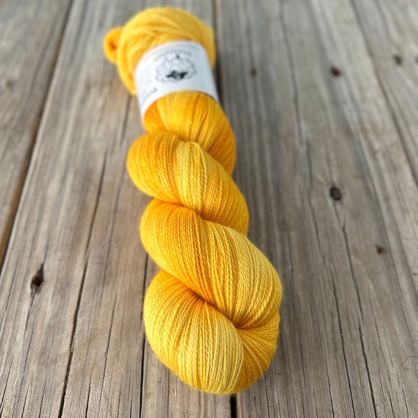 40% Off Poseidon's Trident, Goldenrod Yellow, Silk Treasures Lace Yarn