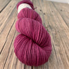 Pretty Lass, Organic Merino Sport Treasures Yarn, berry magenta yarn