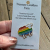 Rainbow Sheep Enamel Pin