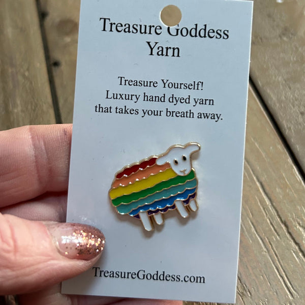 Rainbow Sheep Enamel Pin