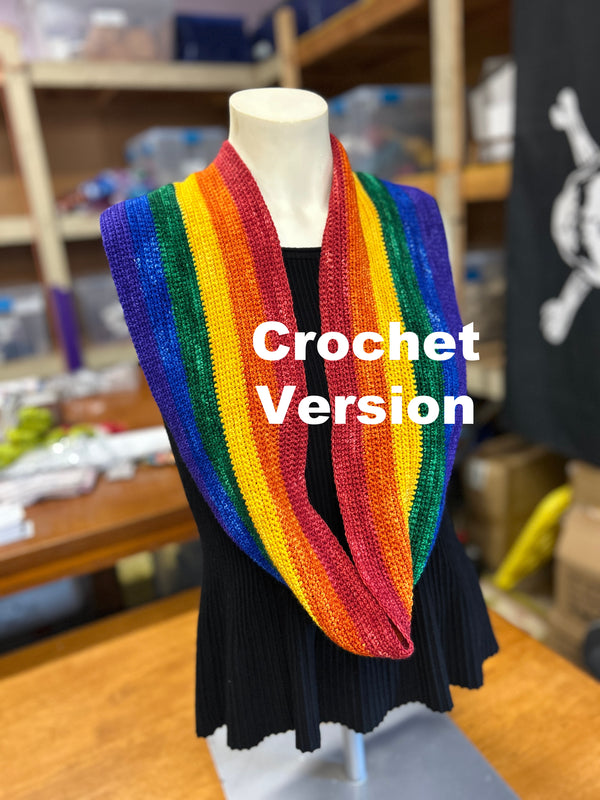 Rainbow Mini Skein Kit | Knit Shawl or Crochet Cowl