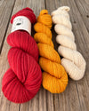 Fireside Bandana Kit, KITH KAL, Knit A Long, sport weight yarn cowl