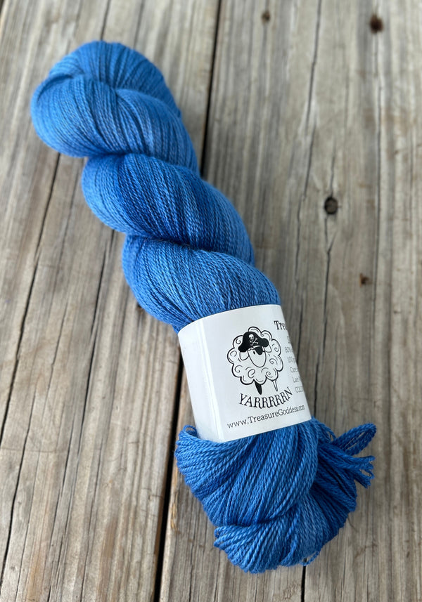 40% Off Royalty, Sapphire Blue, Silk Treasures Lace Yarn