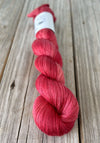 Ruby Daggers, Red Bamboo Linen Treasures Yarn, Fingering Weight Yarn