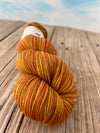 Scallywag, Yellow Orange Harvest, Organic Merino Sport Treasures Yarn