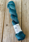 Sea Monster, Dark Teal Bamboo Linen Treasures Yarn, Fingering Weight Yarn