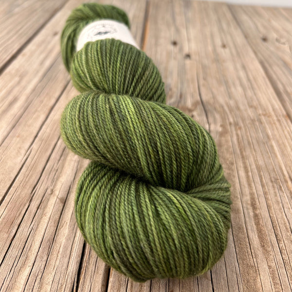 Seaweed, Moss Green, Organic Merino Sport Treasures Yarn