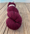 Song of the Sirens, Wine Magenta, Organic Merino Sport Treasures Yarn