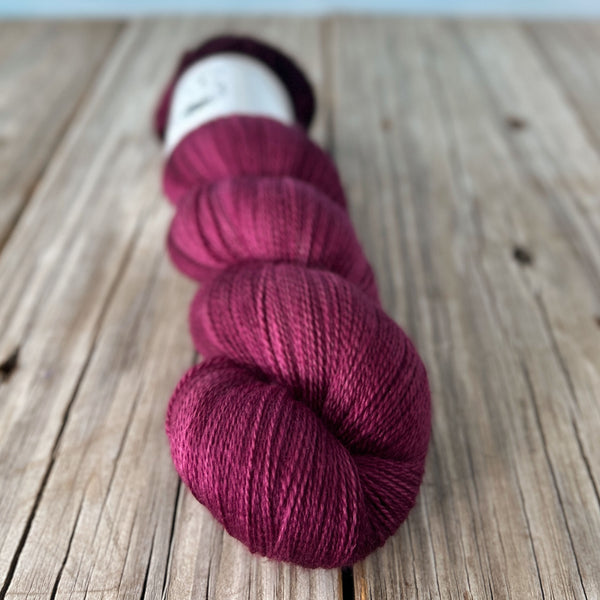 40% Off Song of the Sirens, Cranberry Wine, Silk Treasures Lace Yarn
