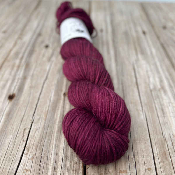 Song of the Sirens, Wine Treasured DK Luxe Yarn, hand dyed yarn