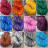 Lusty Wench, Orange Sparkle Toes Sock Yarn