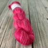 Swift Tides, Pink Red Fuchsia Bamboo Linen Treasures Yarn, Fingering Weight Yarn