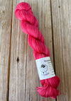 Swift Tides, Pink Red Fuchsia Bamboo Linen Treasures Yarn, Fingering Weight Yarn