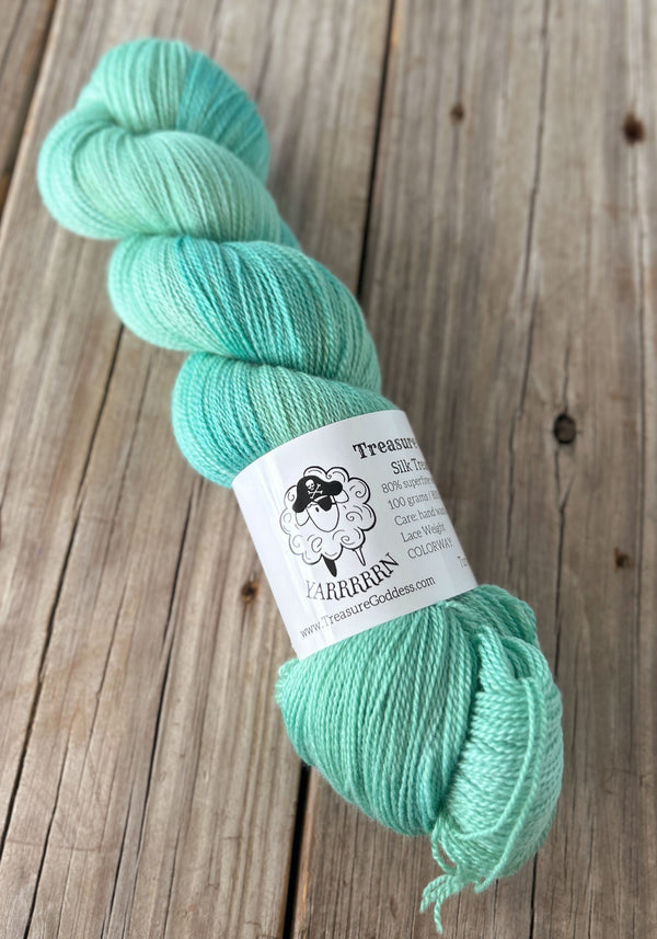 40% Off Turtle Bay, Mint Green, Silk Treasures Lace Yarn