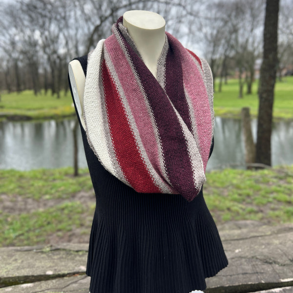 Wine Cowl Kit, Yarn Tasting Mini Skein Sock Yarn Set, Miniskeins