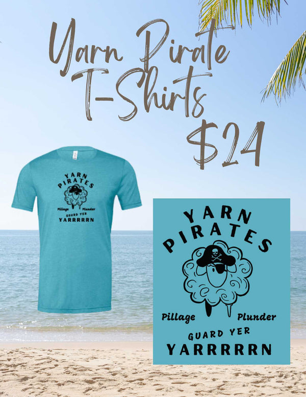 Yarn Pirate Guard Yer YARRRRRN Cotton Blend T-Shirt, Pirate Sheep T-Shirt