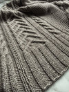 Cabled Shawl Kit, Yak Silk DK Treasures Yarn, Gathering Momentum Pattern Included