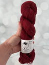 Blood Rubies, Treasured Yak Toes Sock Yarn, crimson red yarn