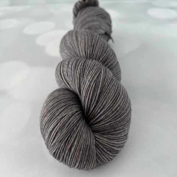 Ghost Ship, Treasured Yak Toes Sock Yarn, charcoal gray yarn