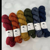 Dyed To Order, Yak Silk DK Treasures Yarn, red, orange, yellow, green, blue