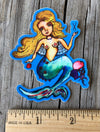 Knitting Mermaid Vinyl Sticker