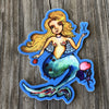 Knitting Mermaid Vinyl Sticker