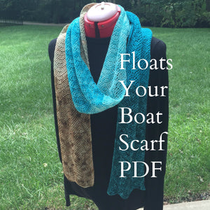 PDF Floats Your Boat Ripple Scarf Crochet Pattern Sock Yarn Digital Download fingering weight yarn gradient mini skein pdf treasure goddess