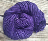 The King&#39;s Cloak Hand Dyed Yarn Dark Purple Worsted Weight Yarn Hand Painted yarn 218 yards Superwash Merino Wool Royal Purple Amethyst swm