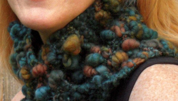 PDF Coils Cowl Pattern handspun art yarn knitting Digital Download SELL items knit from this