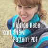 PDF Riptide Rebel Asymmetrical Chevron Shawl Knitting Pattern DK Yarn Digital Download silver treasuregoddess silver gray grey turquoise swm