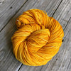 goldenrod yellow Hand Dyed Worsted Weight Yarn, Poseidon&#39;s Trident, Treasured Warmth