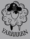 Pirate Sheep YARRRRRN tri blend t-shirt, knitter shirt knitter gift crochet gift pirate yarn shirt