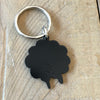 Pirate Sheep Enamel Keychain 1.5&quot; one and a half inch keychain for knitters, crocheters, spinners or pirates
