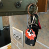 Pirate Sheep Enamel Keychain 1.5&quot; one and a half inch keychain for knitters, crocheters, spinners or pirates