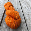 Hand Dyed Sock Yarn, Orange, Lusty Wench, Treasured Toes Sock Yarn