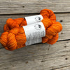 Hand Dyed Sock Yarn, Orange, Lusty Wench, Treasured Toes Sock Yarn