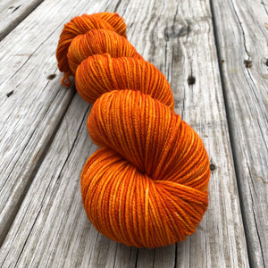 Orange Hand Dyed DK Yarn, Lusty Wench, DK Treasures