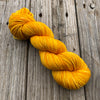goldenrod yellow Hand Dyed DK Yarn, Poseidon&#39;s Trident, DK Treasures